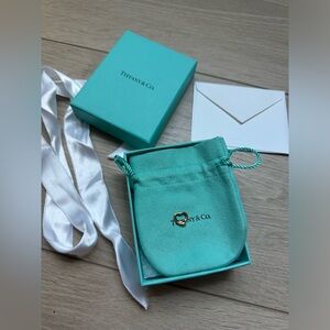 TIFFANY & CO Elsa Peretti 18K Rose Gold Open Heart Pendant Charm NEW